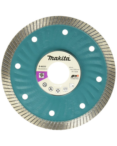 Makita B-46333 | Алмазный диск по плитке Makita турбо сух 125х22.23х 1.5 мм, B-46333