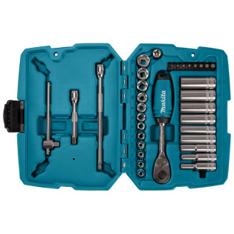 Набір головок з тріскачкою  Makita 1/4", 34 шт, B-65567