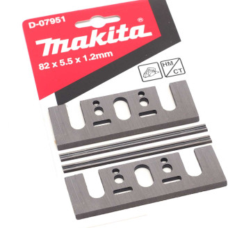 Makita D-07951 | Набор строгальных мини-ножей Makita Т.С.Т. 82 мм с пластиной, 4 шт, D-07951