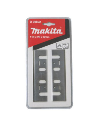 Makita D-08822 | Набір стругальних ножів Makita Т.С.Т 110 мм, 2 шт, D-08822