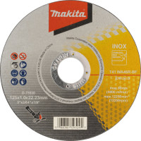 Makita D-75530 | Отрезной диск тонкий для нержавеющей стали MAKITA  46R плоский 125х22.23х1 мм, D-75530