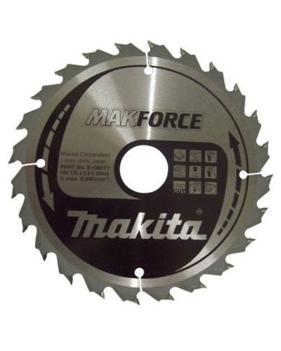 Makita B-08311 | B-08311 MAKITA Пильный диск MAK Force по дереву 170x30 мм 24 зуб