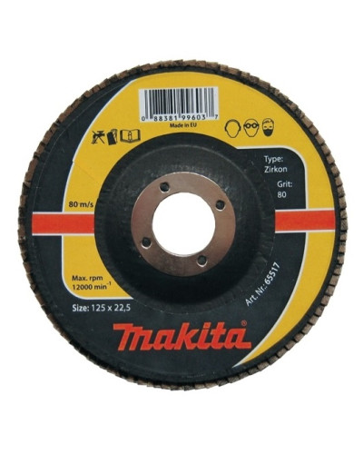 Makita P-65486 | Пелюстковий шліфувальний диск для нержавіючої сталі Makita K 120, 115х22.23 мм P-65486