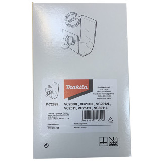 Makita P-72899 | Набор фильтр-мешков Makita VC2010L, VC2511 (5 шт.) P-72899