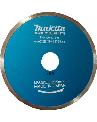 Makita a-01292 | Алмазный пильный диск 110 мм для влажной резки