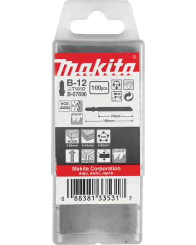 Makita b-07696 | Набор пил HCS по дереву для ровного пропила 74 мм (100 шт.) b-07696