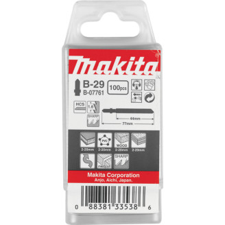 Makita b-07761 | Пилка для лобзика 100 шт. В-29 b-07761