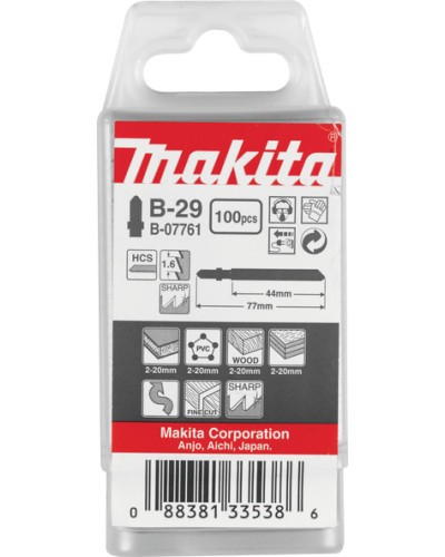 Makita b-07761 | Пилка для лобзика 100 шт. В-29 b-07761