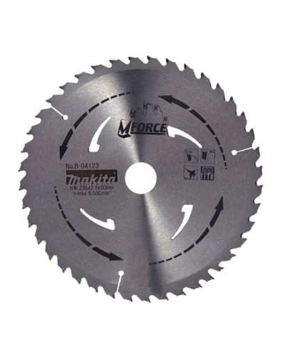 Makita b-04123 | Диск пиляльний по деревині MForce 235x30/25/16 мм 40Т b-04123