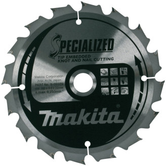 Makita b-09531 | Пильный диск по дереву с гвоздями SPECIALIZED 270x30/25 мм 60T b-09531