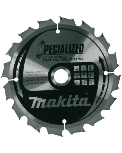 Makita b-09531 | Диск пиляльний по деревині з цвяхами SPECIALIZED 270x30/25 мм 60T b-09531