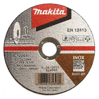 Makita b-12201 | Тонкий відрізний диск для нержавіючої сталі 100х1 60Т, плаский b-12201