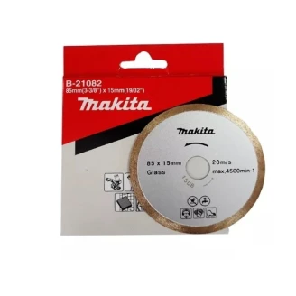 Makita B-21082 | Алмазний диск по керамічній плитці та склу Makita суцільний  мокр 85мм, B-21082