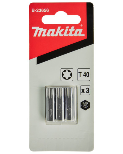 Makita B-23656 | Набор бит Makita TORX T40, 25 мм, 3 шт., B-23656