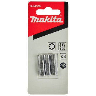 Makita b-24533 | Біти T20,T25,T30 (3 шт.)