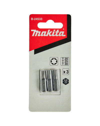 Makita b-24533 | Биты T20, T25, T30 (3 шт.)