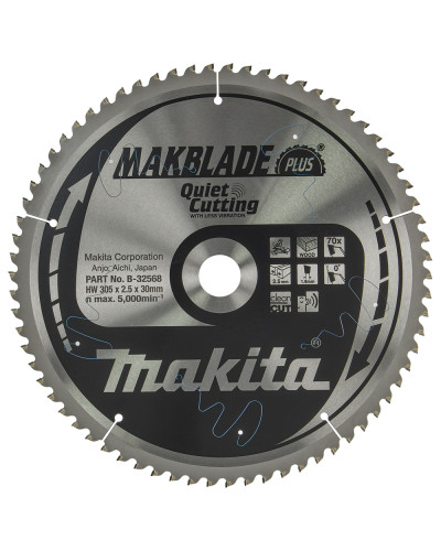 Makita B-32568 | Пиляльний диск по деревині MAKBlade PLUS 305x30 мм 70T Makita B-32568