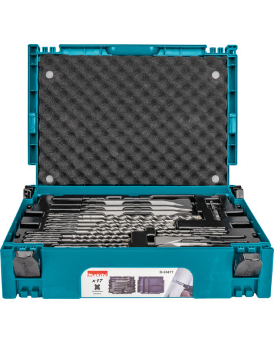 Makita b-53877 | Набір свердл та доліт для SDS-PLUS в Makpac 17 шт b-53877