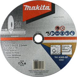 Тонкий  відрізний диск по металу Makita 230х2 A36S, B-60464