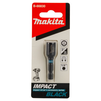 Магнітна торцева насадка 8мм x 50мм Impact Black, MAKITA, B-66830