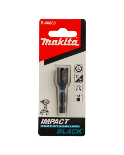 Магнітна торцева насадка 8мм x 50мм Impact Black, MAKITA, B-66830  - фото 2