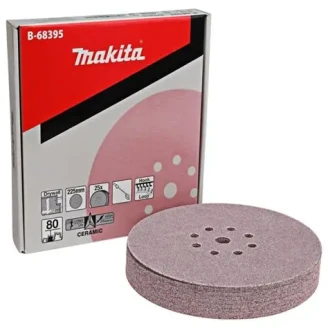 Makita b-68395 | Набір шліфувального паперу Ø225 мм К80 9 отворів (25шт.) b-68395