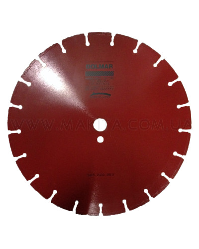 Makita b-70166 | Алмазний диск DOLMAR по асфальту сегмент 355х3,0х25,4 мм сух. b-70166