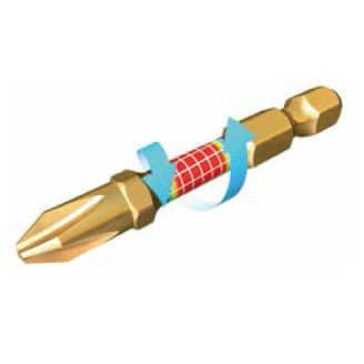 Торсионная бита PH2 Impact GOLD Makita 2шт B-28307