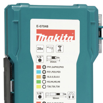 Набір ударних біт IMPACT BLACK Makita 28 шт e-07048