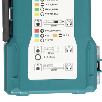 Набір ударних біт IMPACT BLACK Makita 28 шт e-07048