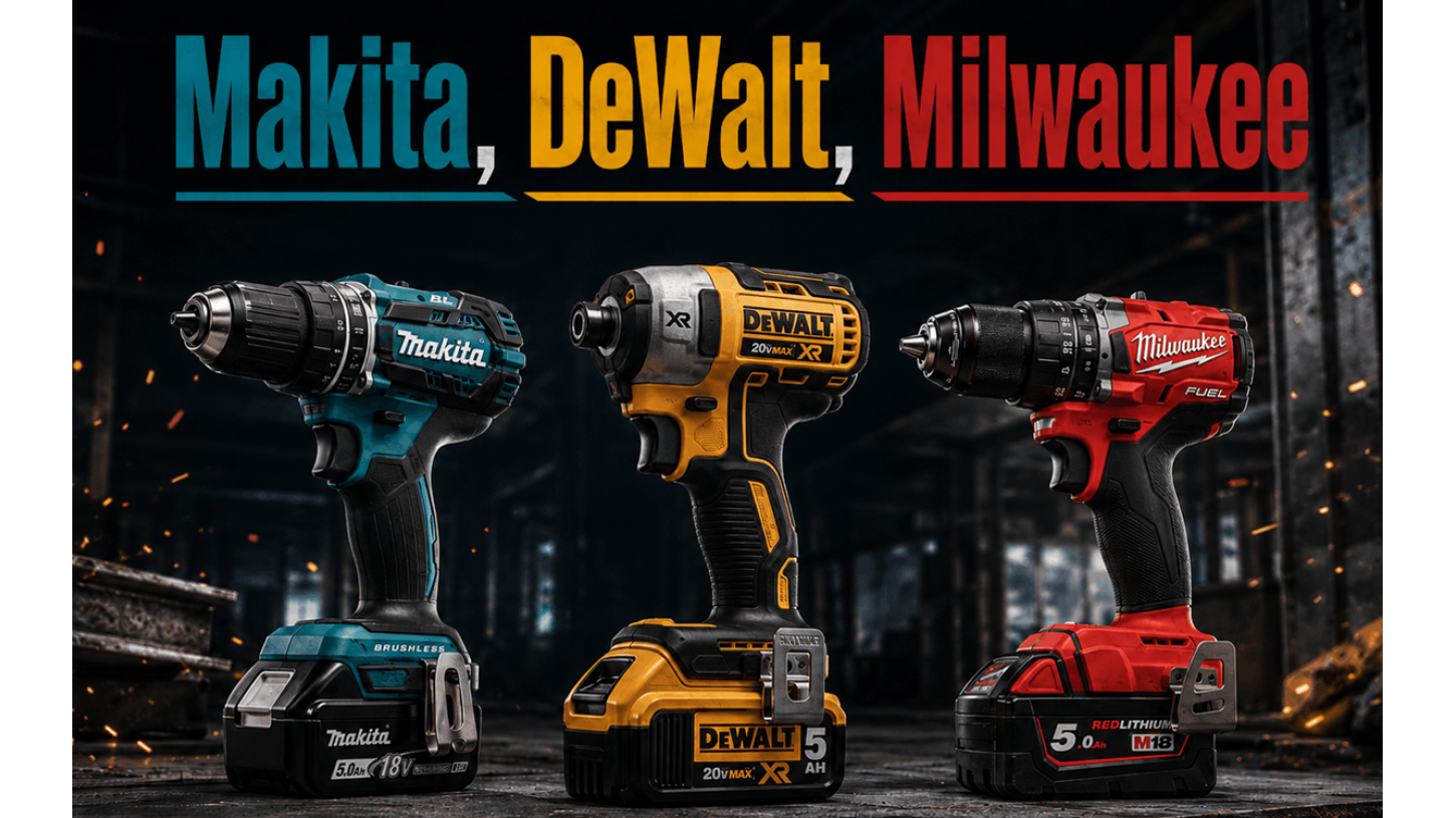 Makita, DeWalt чи Milwaukee: який бренд електроінструменту вибрати Makita, DeWalt чи Milwaukee: який бренд електроінструменту вибрати