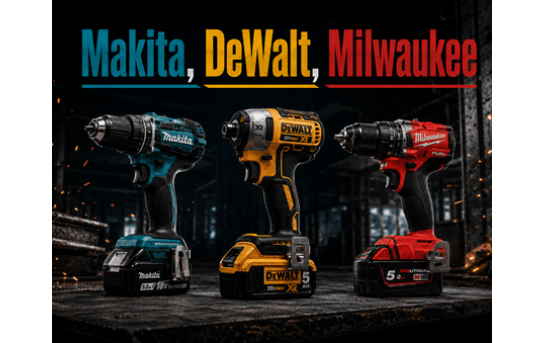 Makita, DeWalt чи Milwaukee: який бренд електроінструменту вибрати
