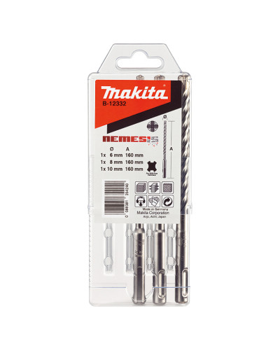 Makita B-12332 | Набір бурів MAKITA SDS-Plus 3шт ,B-12332