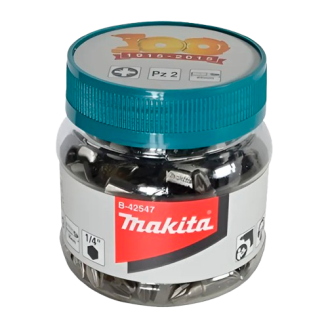 Makita B-42547 | Набір біт Makita PH2, 25мм,100шт, B-42547