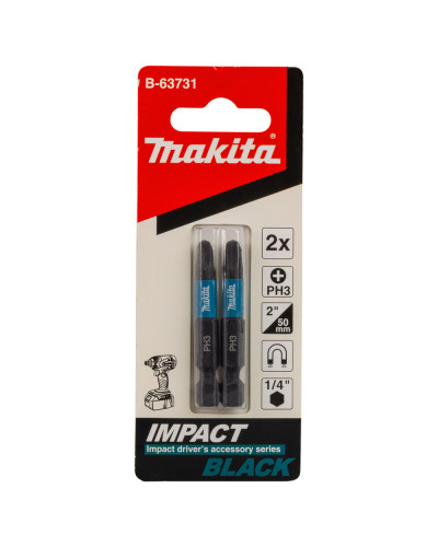 Біта Makita PH3 50 мм Impact Black 2 шт B-63731  - фото 2