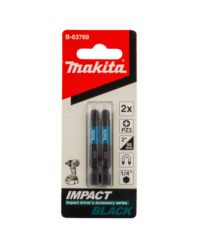 Бита Makita PZ3 50 мм Impact Black 2шт B-63769  - фото 2