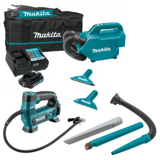 Набір Акумуляторний пилосос MAKITA CL121DWA+Акумуляторний насос MAKITA MP100DZ