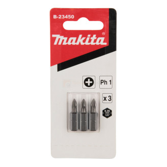 Makita B-23450 |  Біти Makita для гібсокартону PH1. 25мм (3 шт) B-23450