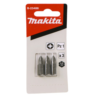 Біта для гіпсокартону Makita PZ1 25 мм, 3шт, B-23488