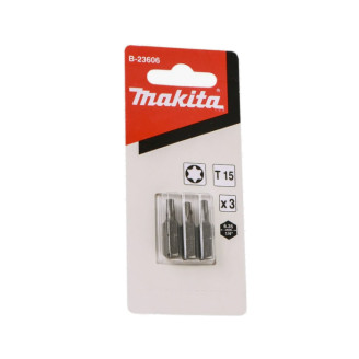 Makita B-23606 | Набір біт Makita TORX T15, 25мм 3шт, B-23606