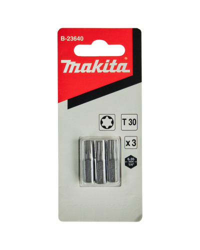 Makita B-23640 | Біта Makita T30 3 шт. B-23640