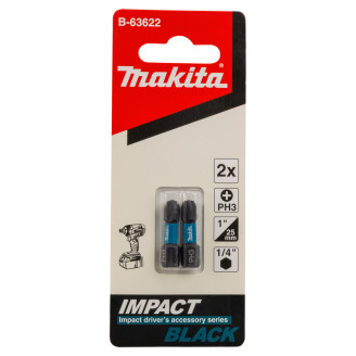 Біта PH3 25 мм Impact Black 2 шт Makita B-63622