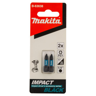 Біта Makita PZ1 25 мм Impact Black 2 шт. B-63638