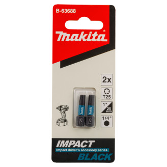 Біта Makita T25 25 мм Impact Black 2 штB-63688