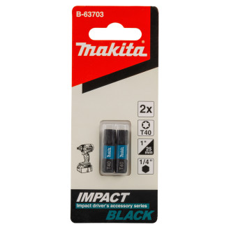 Біта MakitaT40 25 мм Impact Black 2 шт B-63703