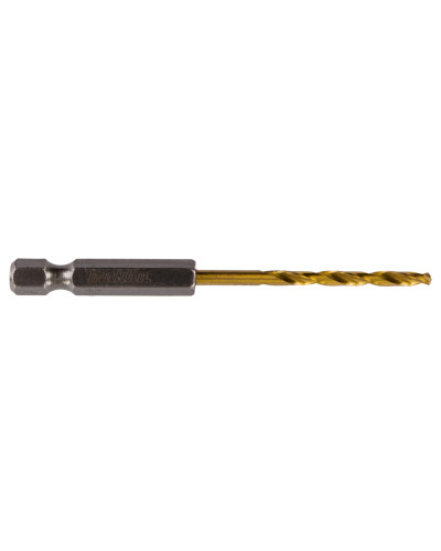 Makita D-14934 | Сверло Makita HSS-G-TiN по металлу, с хвостовиком 1/4" 3,2×82 мм D-14934