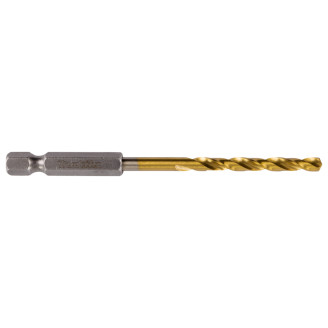 Makita D-14956 | Сверло Makita HSS-G-TiN по металлу, с хвостовиком 1/4" 4,2×75 мм D-14956