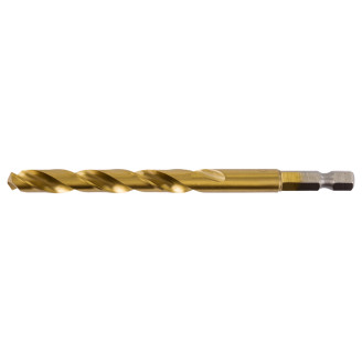 Makita D-15827 | Сверло Makita HSS-G-TiN по металлу, с хвостовиком 1/4" 8×117 мм D-15827