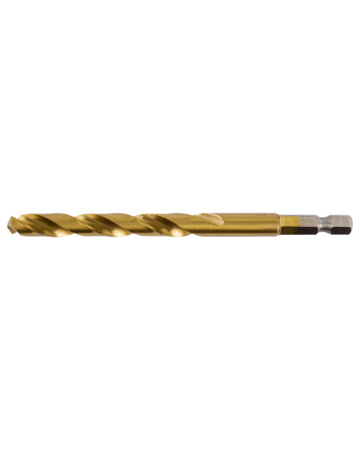 Makita D-15827 | Сверло Makita HSS-G-TiN по металлу, с хвостовиком 1/4" 8×117 мм D-15827