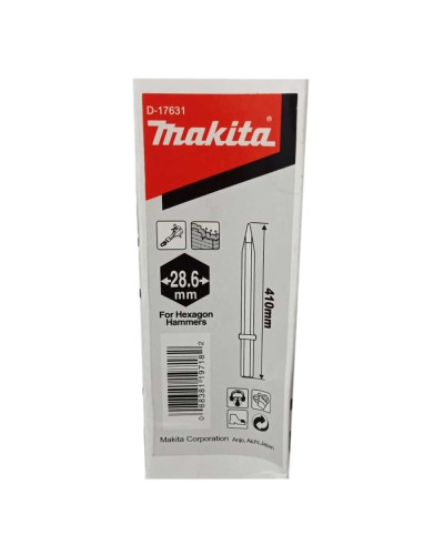 Копьеобразное долото для шестигранного патрона Makita 28.6х410мм D-17631  - фото 2